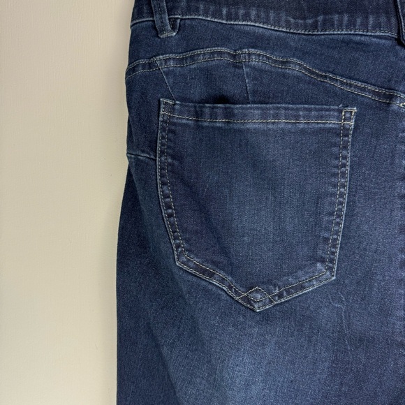 Democracy Ab Solution Womens Plus Skinny Jeans Sz 16 Dark Wash Stretch Denim - Picture 12 of 14